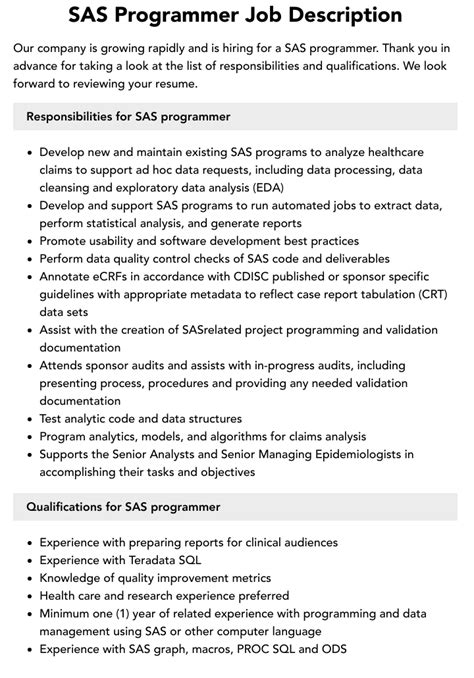 Apply to Researcher, Public Health Nurse, Biostatistician and more!. . Sas programmer jobs entry level